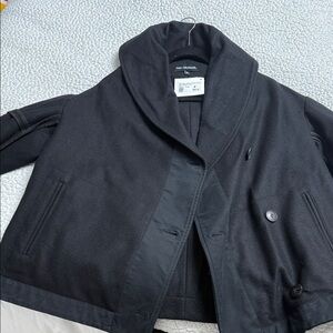 Ivan Grundahl Black Shawl-Collar Pea Coat